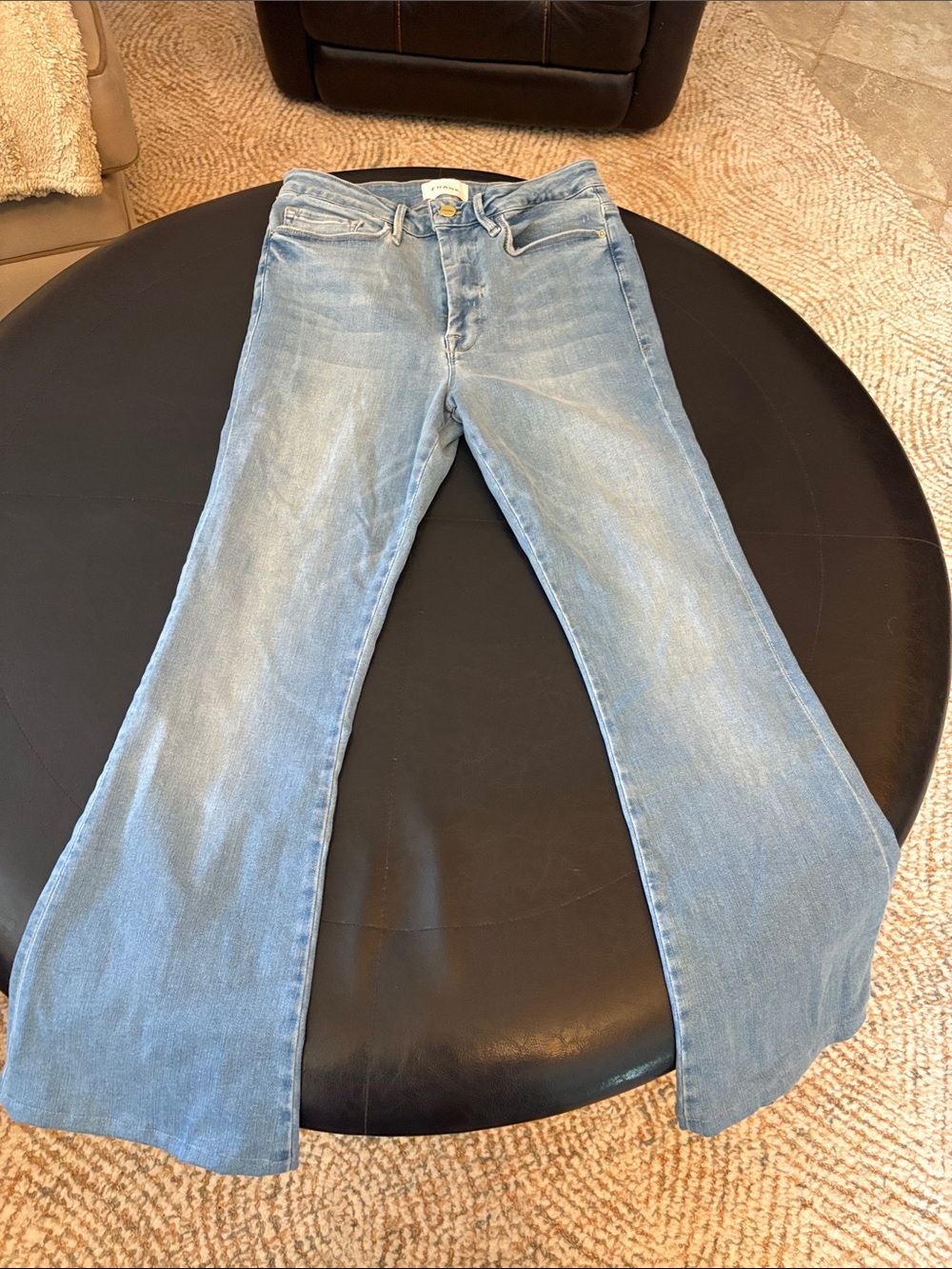 Frame Denim Light Blue Flare Jeans